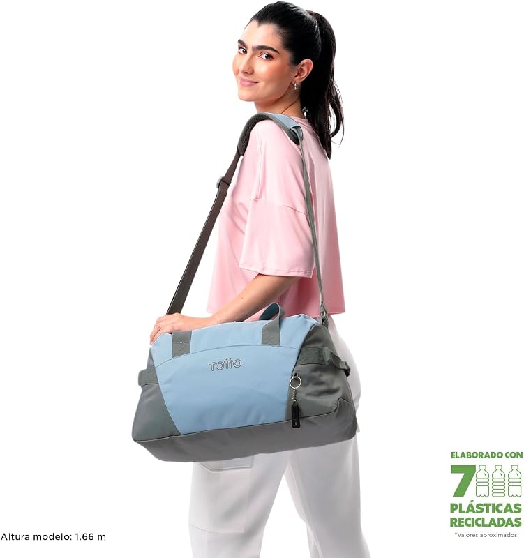 - Saco desportivo, modelo Active Pro S, 40 x 25 x 20 cm, capacidade de 22 L, alça de mão, alça ajustável no ombro, anéis principais de fecho com fecho, cor Angel Falls