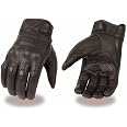 Milwaukee Men's Perforated Leather Gloves - Gel Palm, Rubberized Knuckle