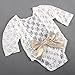 Udobuy Super Cute Soft Infant Baby Girl Bowknot Romper Sunsuit Bodysuit Newborn Photo Props