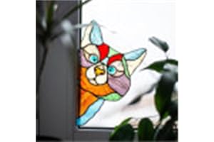 Peeking Cat Window Decal - Thickened Waterproof Home Decor Film,Cute Animal Sticker，Moisture-Proof Window Film for Glass, Cer