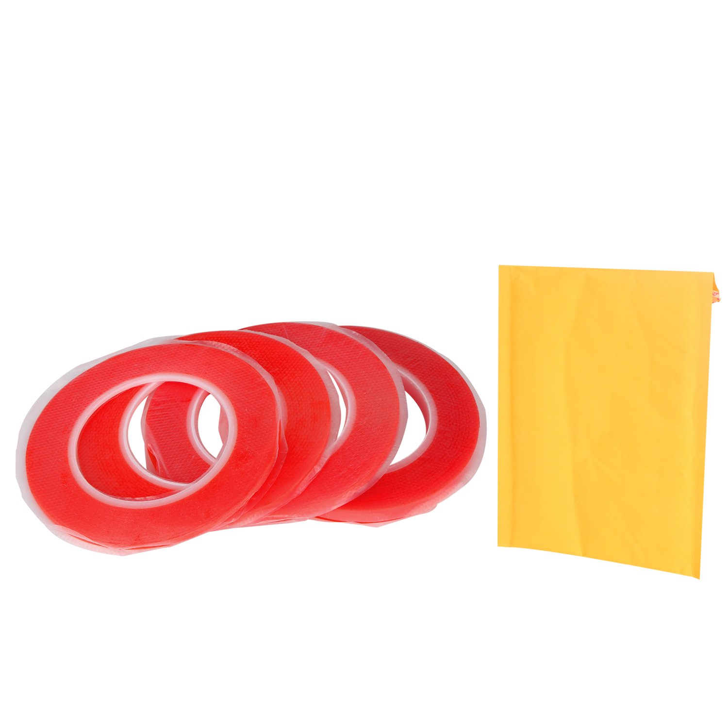 Kaisiking 2mm / 3mm / 5mm / 10mm x 25M Clear Heat Resistant Double Sided Tape Strong Adhesive Tape for Cell Phone, iPhone iPad, iMac, Electronic LCD Touch Screen Repair