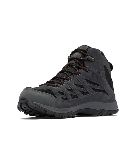Columbia Men's Crestwood MID Waterproof Hiking Shoe, Black