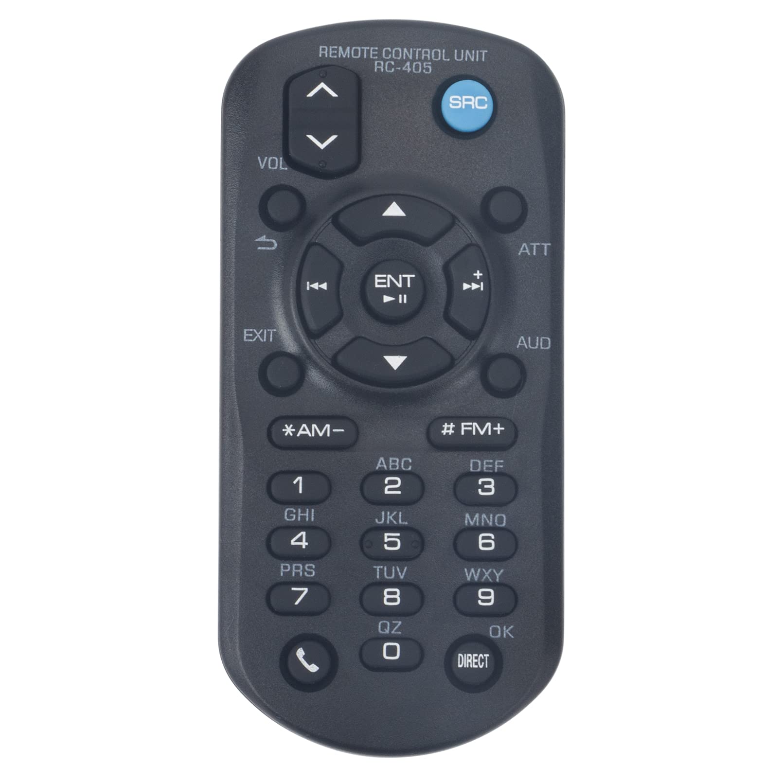 RC-405 Remote Replaced fit for Kenwood KDC-148 KDC-152 KDC-200U KDC-400U KDC-BT92SD KDCBT92SD KIV-BT900 KIV-700 KDC-BT30 KDC-BT50U KDC-BT60U KDC-BT40U KDC-6047U KDC-U546BT KDC-5047U KMR-440U KDC-6047U