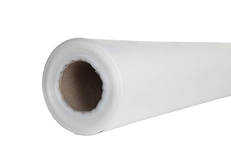 Baufolie transparent 1,5 x 50 m, Stärke echte 100 my (0,10 mm), gefaltet auf 0,75 m