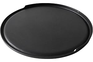 SAFBBCUE 2-in-1 Cast Iron Griddle for Oklahoma Joe's 7577447P04 Charcoal Grill, 18 inch Non-stick Griddle Pan for Outdoor Weber, Nexgrill, Kamado, Big Green Egg 18 & 22 inch Charcoal Kettle Grill Accessories