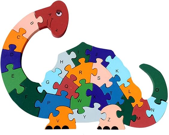 Amazon Goodbag 木製ブロック ジグソーパズル アルファベット26文字 数字 ブロックパズル 教育玩具 誕生日 幼児 幼稚園 ジグソーパズル おもちゃ