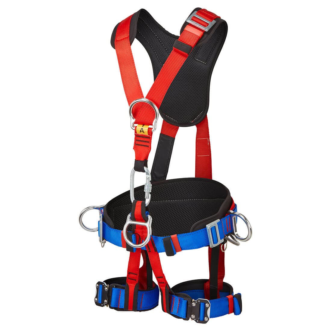 Portwest Portwest 4 Point Comfort Plus Harness, Size: One Size, Colour: Red, FP19RER
