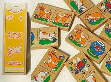 Domino bois animaux Clearance