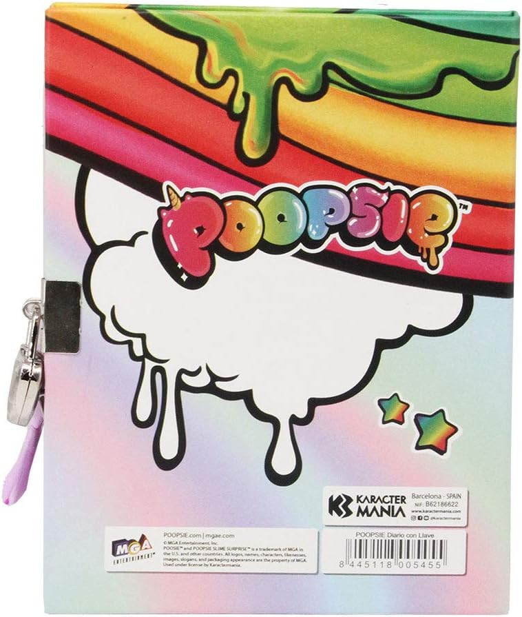 KARACTERMANIA Poopsie Slime Surprise Rainbow-Lock and Key Diary mulricolour one Size, Multicolour - Image 4