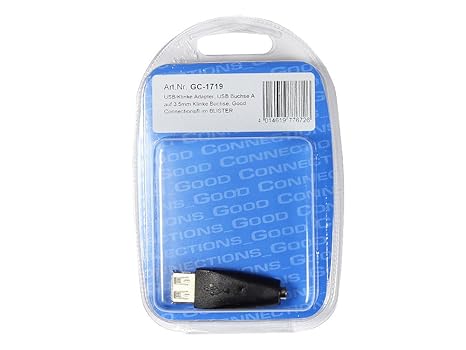 USB/Klinke Adapter, USB Buchse A auf 3,5mm Klinke Buchse