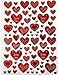 Jazzstick 400 Red & White Valentine Heart with Love Decorative Sticker 10 sheets (VST01A03)