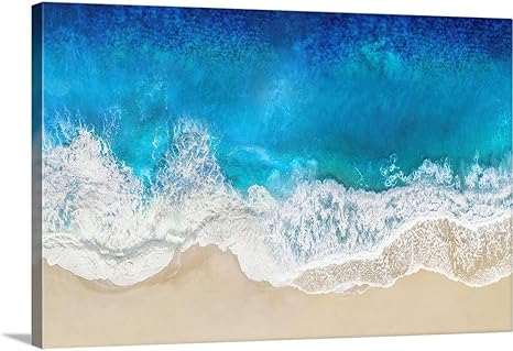 Amazon Com Aqua Ocean Waves From Above Canvas Wall Art Print 36 X24 X1 25 Posters Prints Amazon Com Aqua Ocean Waves From Above Canvas Wall Art Print 36 X24 X1 25 Posters Prints