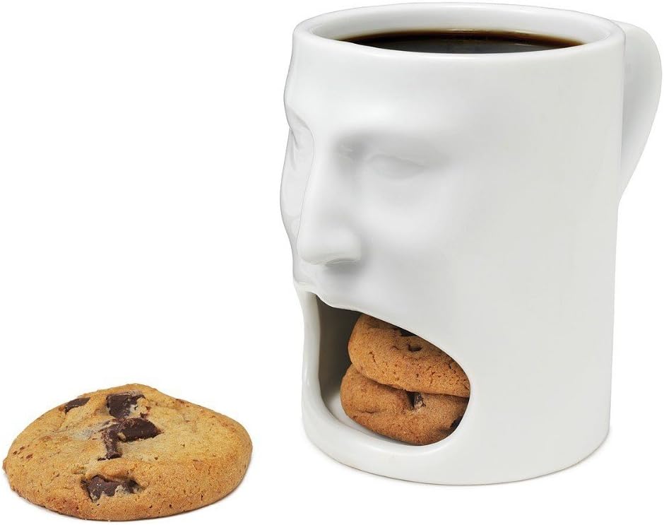 Amazon Co Jp Face Mug フェイスマグ 面白マグカップ ドーナツやクッキーを食べるマグカップ ホーム キッチン