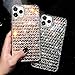KERZZIL Compatible with iPhone 11 Pro Max Case, Handmade Glitter Shiny Diamond Bling Rhinestone Case for Girls and Women, Protective TPU Cover Cases(Rose Gold)