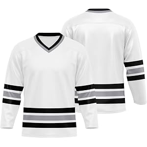 Custom Hockey Jersey Personalized Hockey Shirt for Men Women Youth Stitched Printed Team Logo Name Number Long Sleeve Sports
