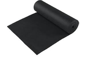 AMGSH 1/8" Thick X 13" Wide X 80" Long Neoprene Foam Rubber Sheet Without Adhesive, Closed Cell Foam Sheet for DIY Gaskets Pads Seals Crafts Flooring or Cushioning of Anti-Vibration