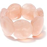 Frigotine Colorful Acrylic Resin Bracelet for Women, Statement Chunky Wide Geometric Stretch Plastic Wristbands Bangle Bracelets Prom Holiday Fashion Jewelry Gift