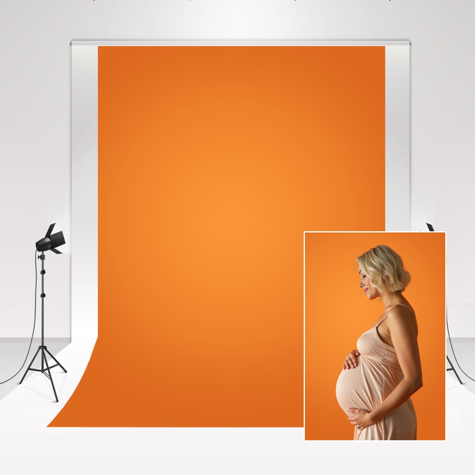 Kate Textured Backdrops For Photography Abstract Orange Photo Background Microfiber for Portrait Newborn Photography 3x3m
