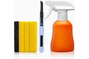 Windimiley Window Tint Kit Window Privacy Film Installation Tools Easy to Apply Window Film Application Kit 3 Pieces Complete Application Tools Include Vinyl Squeegee, Window Film Cutter, Spray Bottle