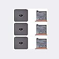 RotorLogic Original DJI OSMO Action Battery 1300mAh with Portable Battery Case for DJI OSMO Action Camera (3 Packs)