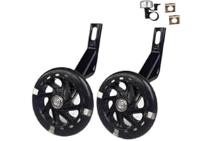 NINGBO ZETIAN TRADING CO., LTD Training Wheels for Bike,Compatible for Bikes of 16 Inch，Flash Mute Wheel
