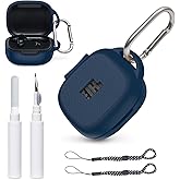 AOYYUBK [5 in 1] for JB-L Live Pro 2 Case Cover with Cleaner Kit,for Visible Design,Shockproof Scratch Resistant Silicone Protective Case for JB-L Live Pro 2 Earbuds with Carabiner & 2 Lanyards