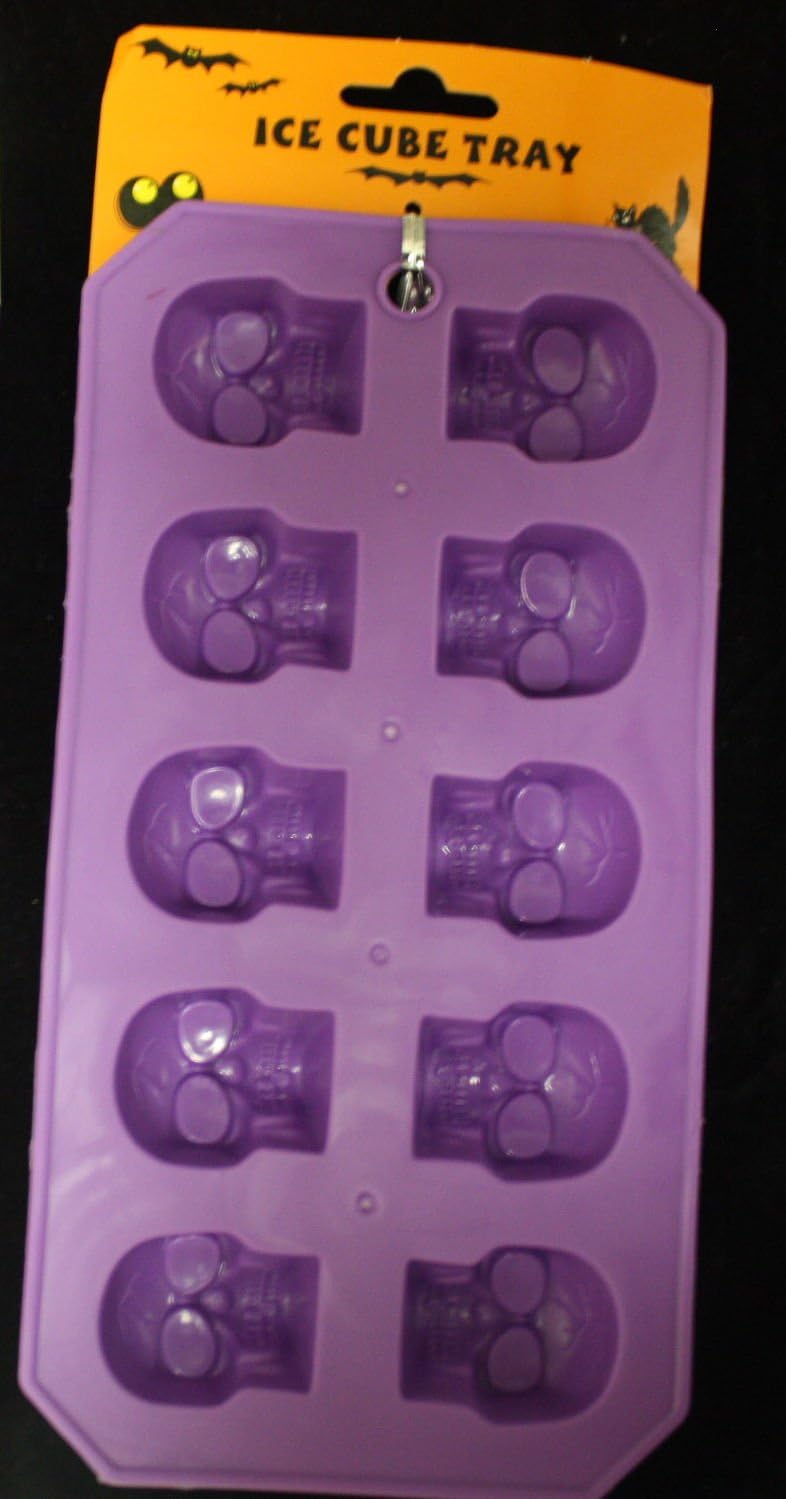 Novelty Bar Drink Mold-SKULLS BODY PART ICE CUBE TRAY-Halloween Party Jello Shot