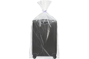 YOTELAB Extra Large Clear Plastic Storage Bags,5Pieces 40x60 Inches Big Giant Jumbo Huge Plastic Storage Bags for Luggage, Suitcase,Furniture,5 Ribbons Included