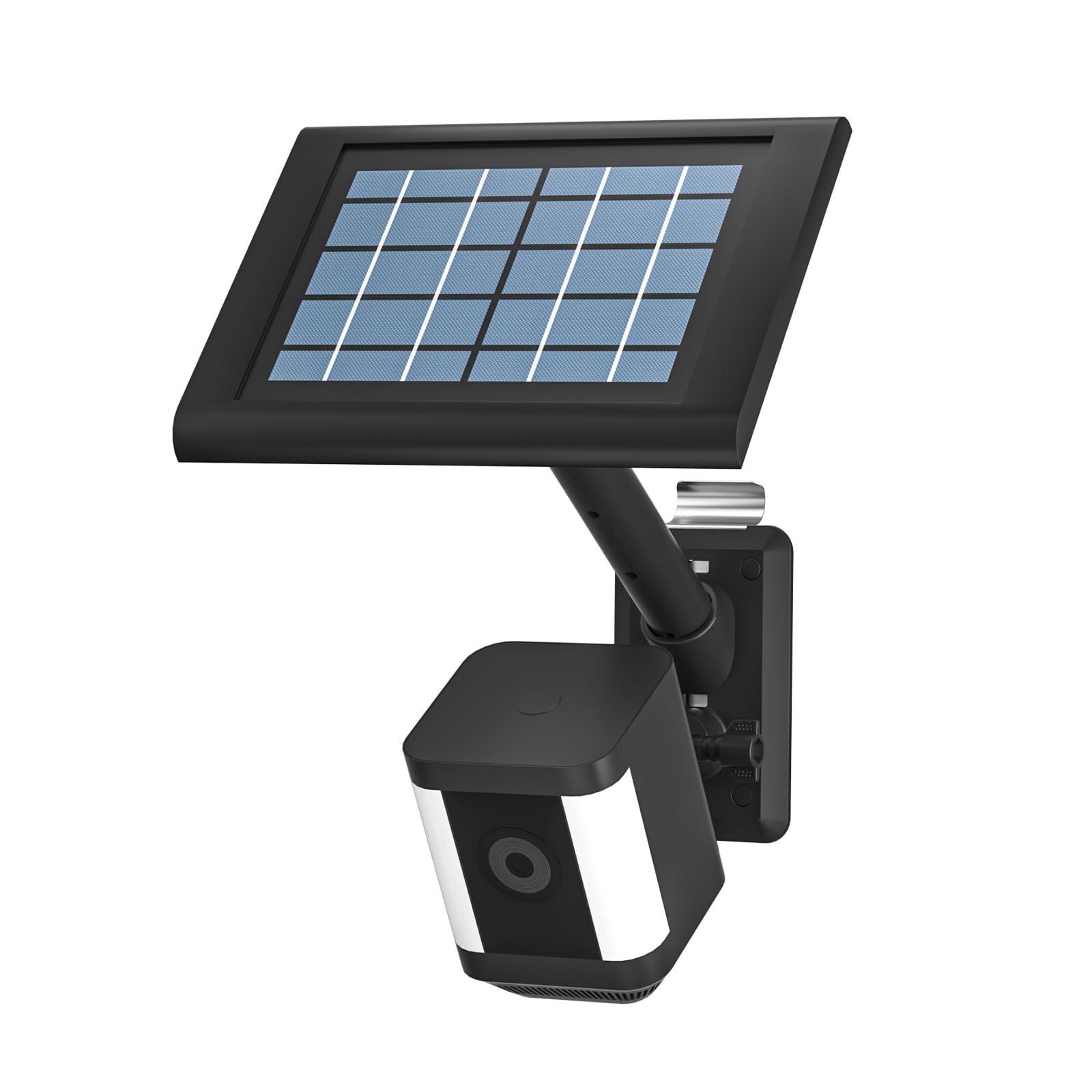 HOLACA 2-in-1 Wall Mount Compatible with R-ing Stick Up Cam/Pro, Spotlight Cam Plus/Pro, Eufy, Arlo, Blink Security Camera, for any Camera & Solar Panel with a 1/4" Threaded, Black — image 1