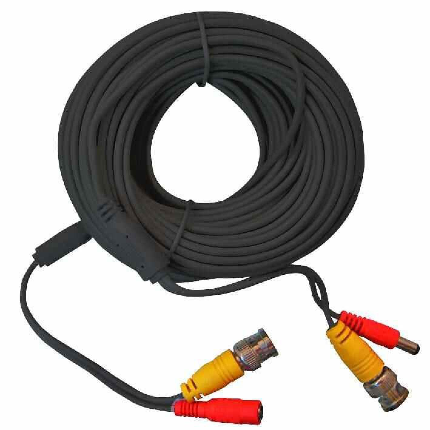 Defender Security L20DB 20 m DC+BNC CCTV Lead Cable, male to male