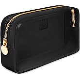 DANCOUR Clear Makeup Bag Mini Makeup Bag for Purse Mini Pouch Purse Clear Pouch Small Cosmetic Travel Case Travel Cosmetic Case (Small, Black)