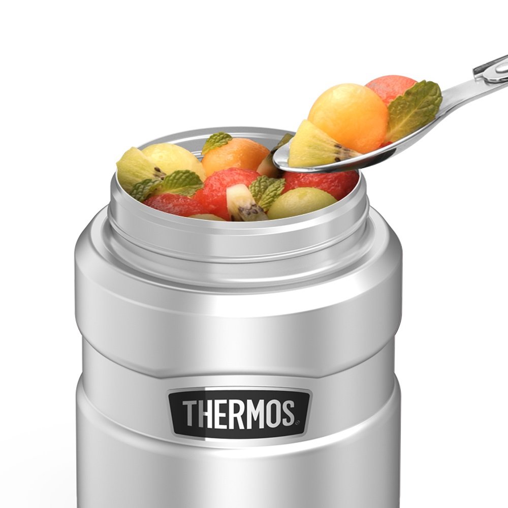 Thermos Thermos Stainless King Silver Food Jar (0.45 L), Heat Retention (Silver)