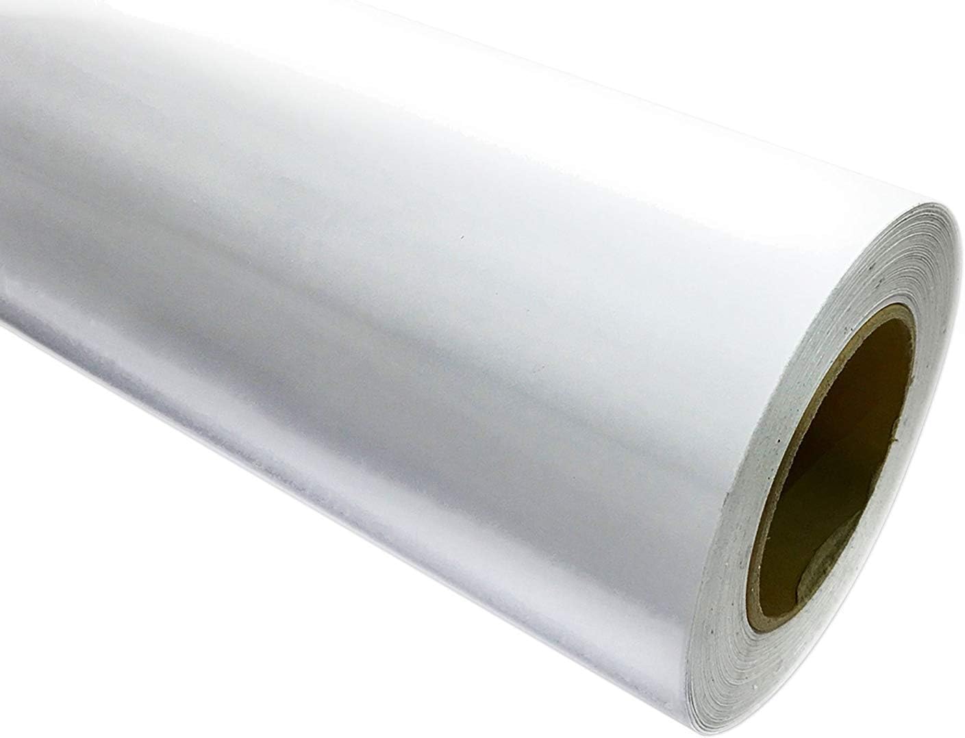 50" x 150 ft (50 Yards) Roll of Glossy White Adhesive