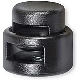 DYZD Single Hole Cord Lock Toggle Stopper Plastic Spring Rope End (10 PCS)