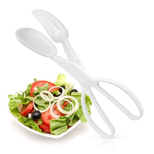 KitchenCraft Acrylic Salad Server Scissor Tongs, 29 cm (11.5") Amazon