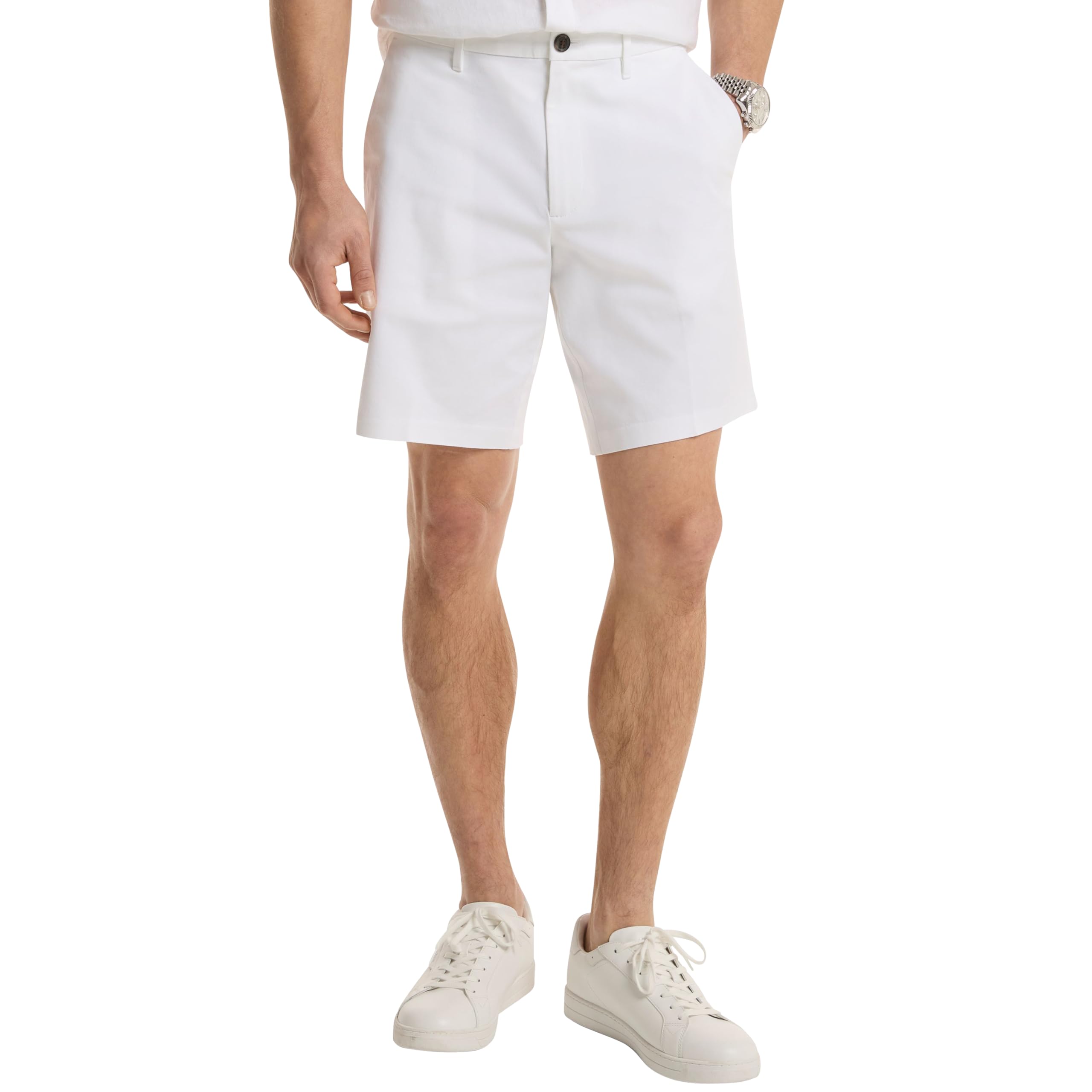Michael Kors Men’s Cotton Stretch Short/White, 29