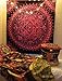 The Indian Craft Blak and Pink Tapestry, Psychedelic Mandala Wall Hanging, Tie Dye Hippie Tapestries, Boho Bohemian Round Table Cloth Cover, Gypsy Cotton Home Decor Art