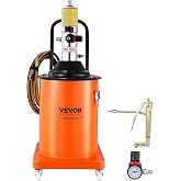 VEVOR Grease Pump, 5 Gallon Air Grease Pump with 13 ft High Pressure Hose and Grease Gun, 20L Pneumatic Grease Pump with Wheels, Portable Lubrication Grease Pump