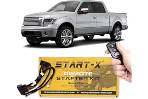 Start-X Remote Starter Kit for Select Ford F-150/F-250/F-350, Ranger, Transit, Transit Connect, Bronco Sport, Edge, Escape, Expedition & Explorer | Push-to-Start & Key Ignition | Plug N Play Install