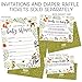 Woodland Baby Shower Book Request Cards with Owl and Forest Animals. Pack of 50. Gender-Neutral, Unisex Design Suitable for Boy or Girl.
