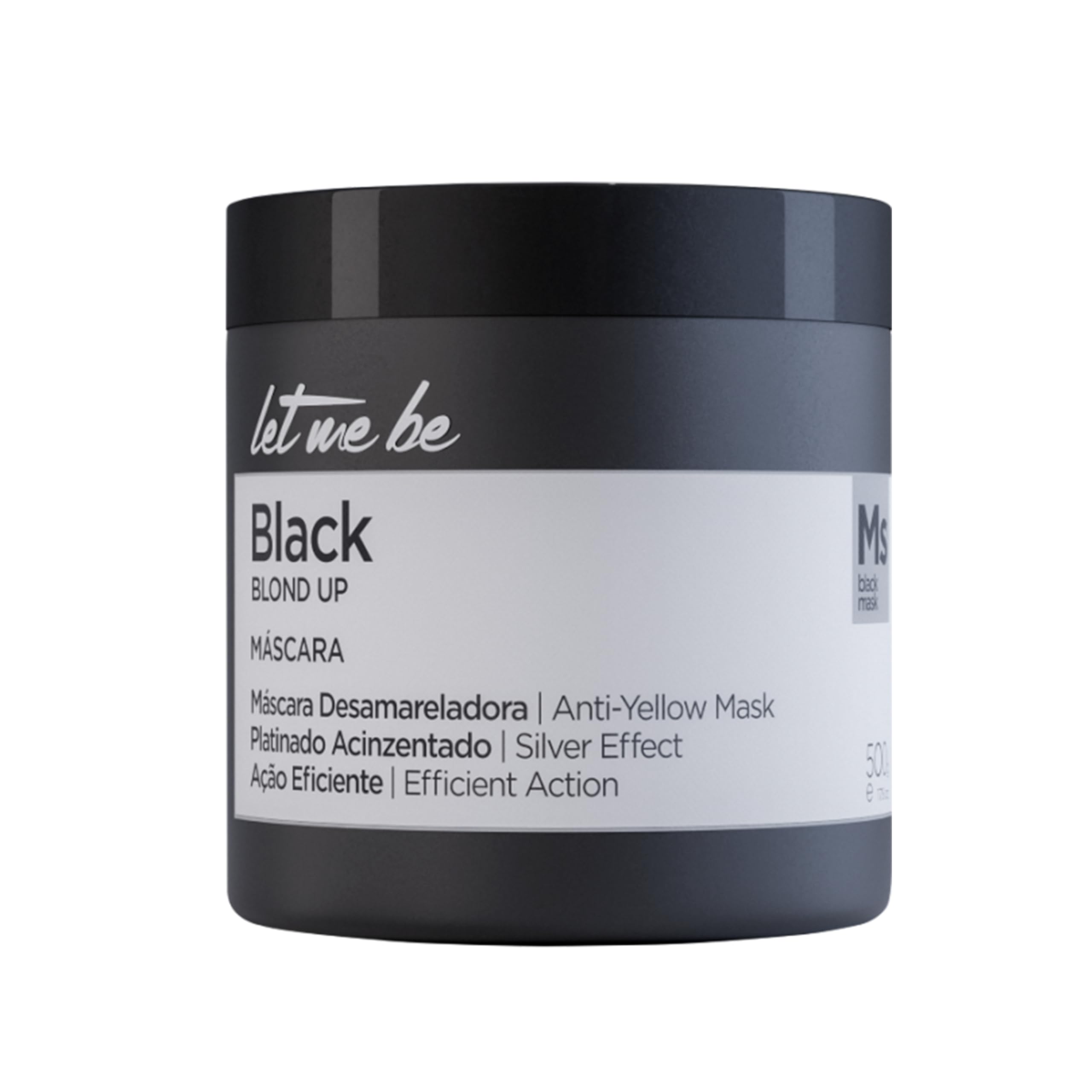 Let Me Be - Blond Up "Black" Gray Effect Mask, Eliminates Yellowing for Blonde, Gray and White Hair | 500g