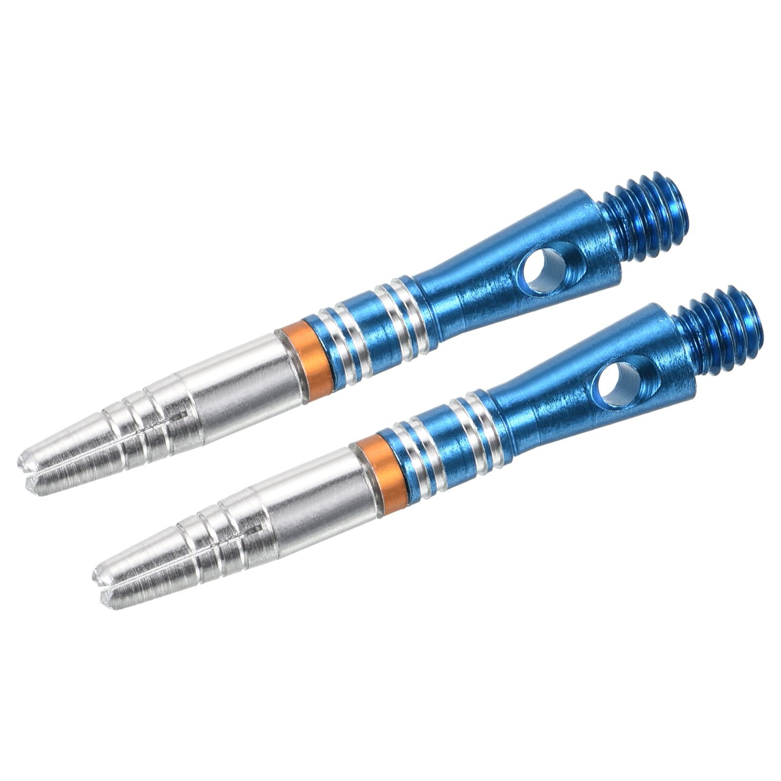 PATIKIL 35mm Dart Shafts, Medium 2BA Thread Aluminum Dart Stems Dart Accessories for Steel Tip - 2 Pack (Blue)