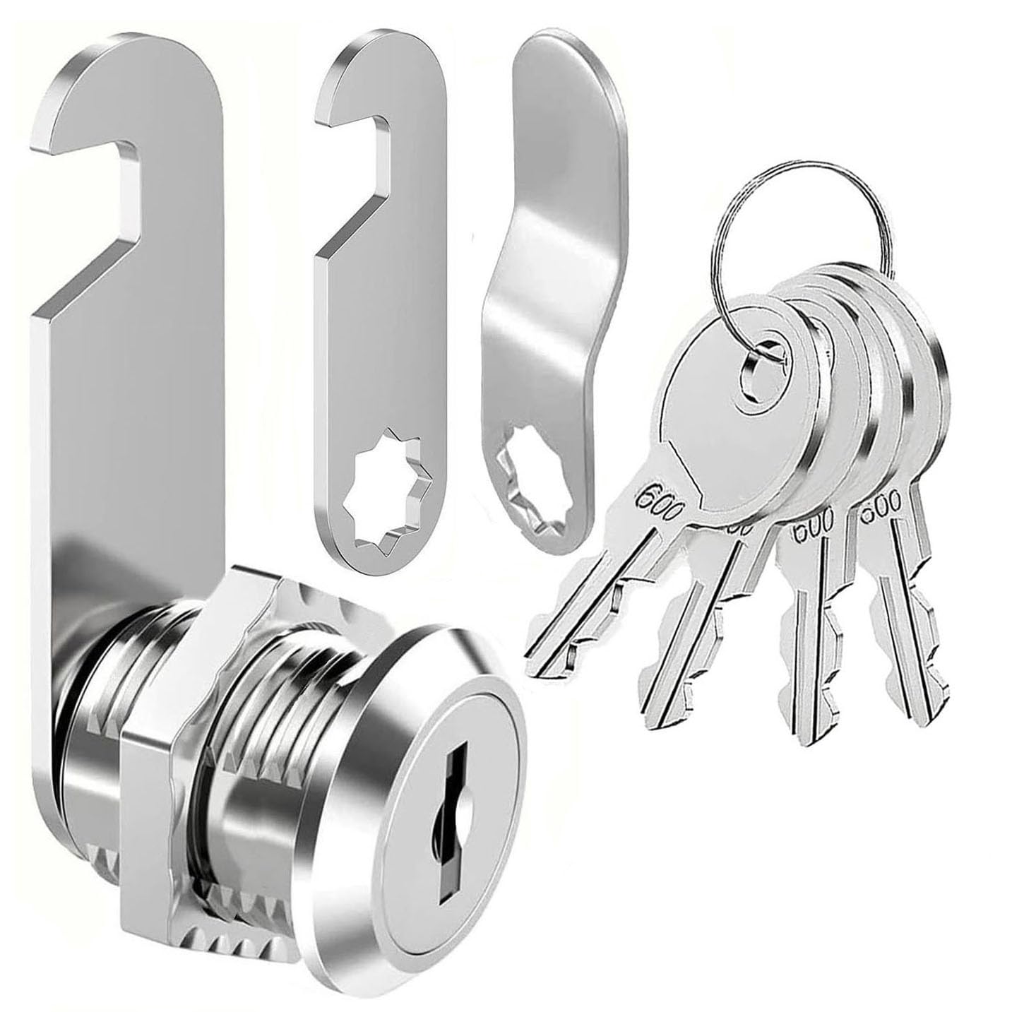 ZiYuya 20mm Thread Tubular Cam Lock with Key Different, Lock for RV Storage Mailbox Letterbox Cupboard Cabinet Draw Tumbler Post BoxDresser Door Locker Locks