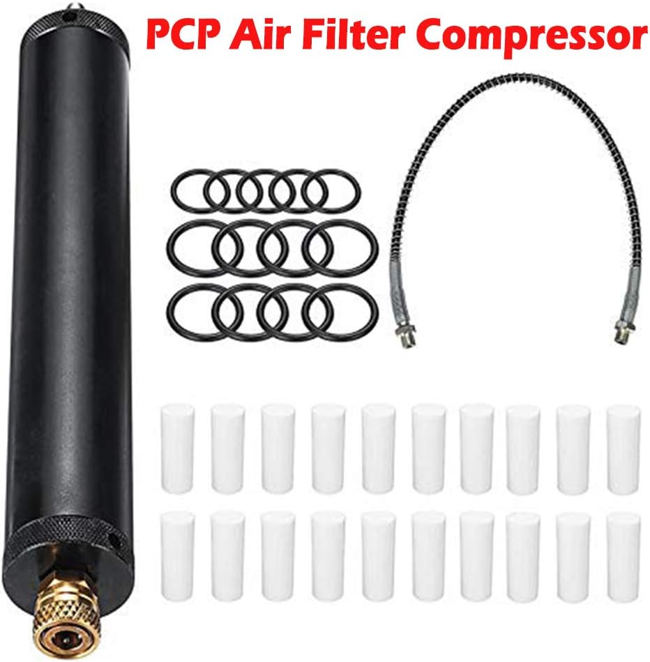 30Mpa Oil Water Separator Filter for High Pressure Air Compressors PCP Air Pump, Black - Image 3