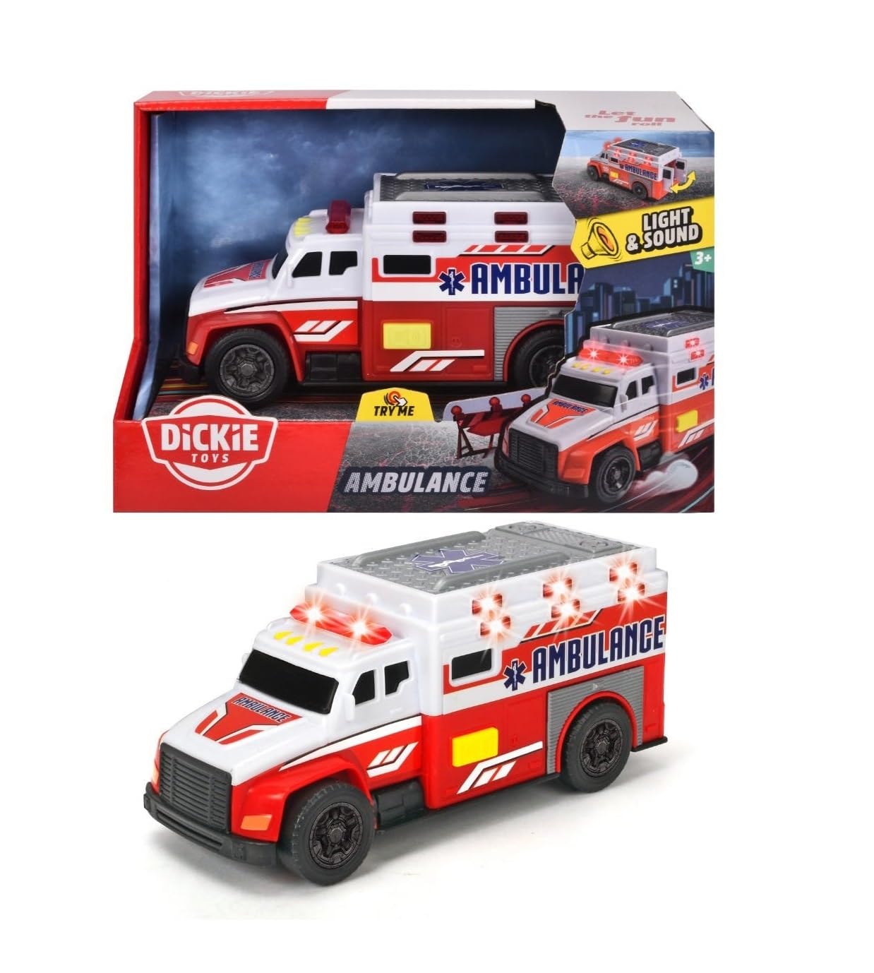Majorette 203302013 Ambulance 15 cm, One Size
