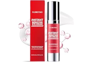 FLORETSIO Instant Temporary Firmx Eye Face Tightener Cream- Under Eye Bags Wrinkles and Puffiness Treatment Remover for Women Men in 60 Seconds - Wrinkle Filler - Rapid Reduction Eye Lift Serum 0.67oz