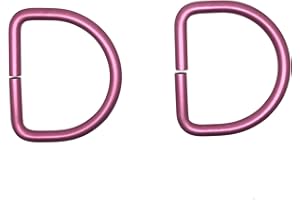 Scuba Choice Aluminum Bented D-Ring Attachment for BCD, Pair, Pink