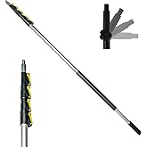 DocaPole 6-24 Foot Extension Pole – Multi-Purpose Telescopic Pole // Light Bulb Changer // Paint Roller // Duster Pole // Tel