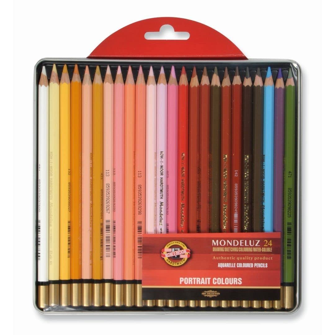 KOH-I-NOOR Mondeluz Portrait Aquarell Coloured Pencils (Set of 24)
