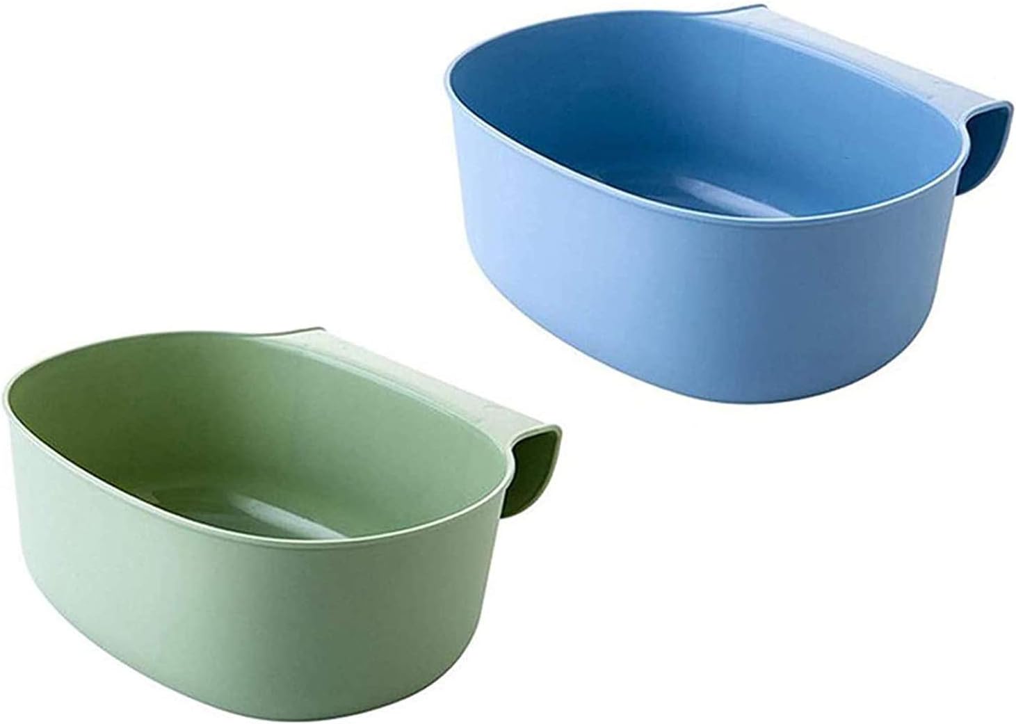 HPiano 2 pcs Auffangschale für Küchenabfälle, für Küchenabfälle zum Einhängen Mülleimer Abfall Behälter für Bio Müll Abfalleimer Küchenschrank Cabinet Tailgate Ständer Taschen Trash